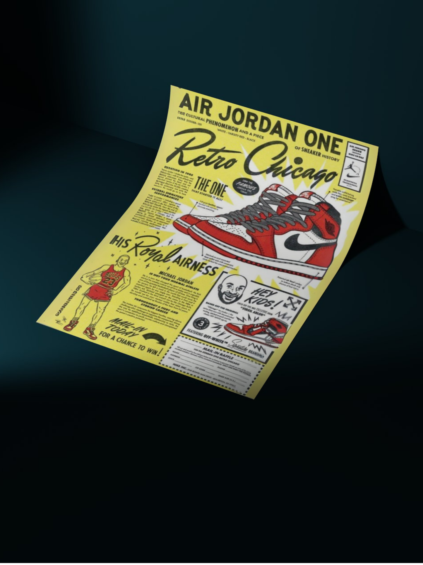 Air Jordan One Chicago Poster